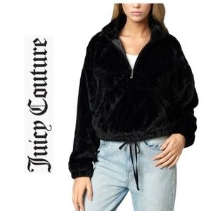 NWT JUICY COUTURE Faux Fur Pullover Jacket Coat